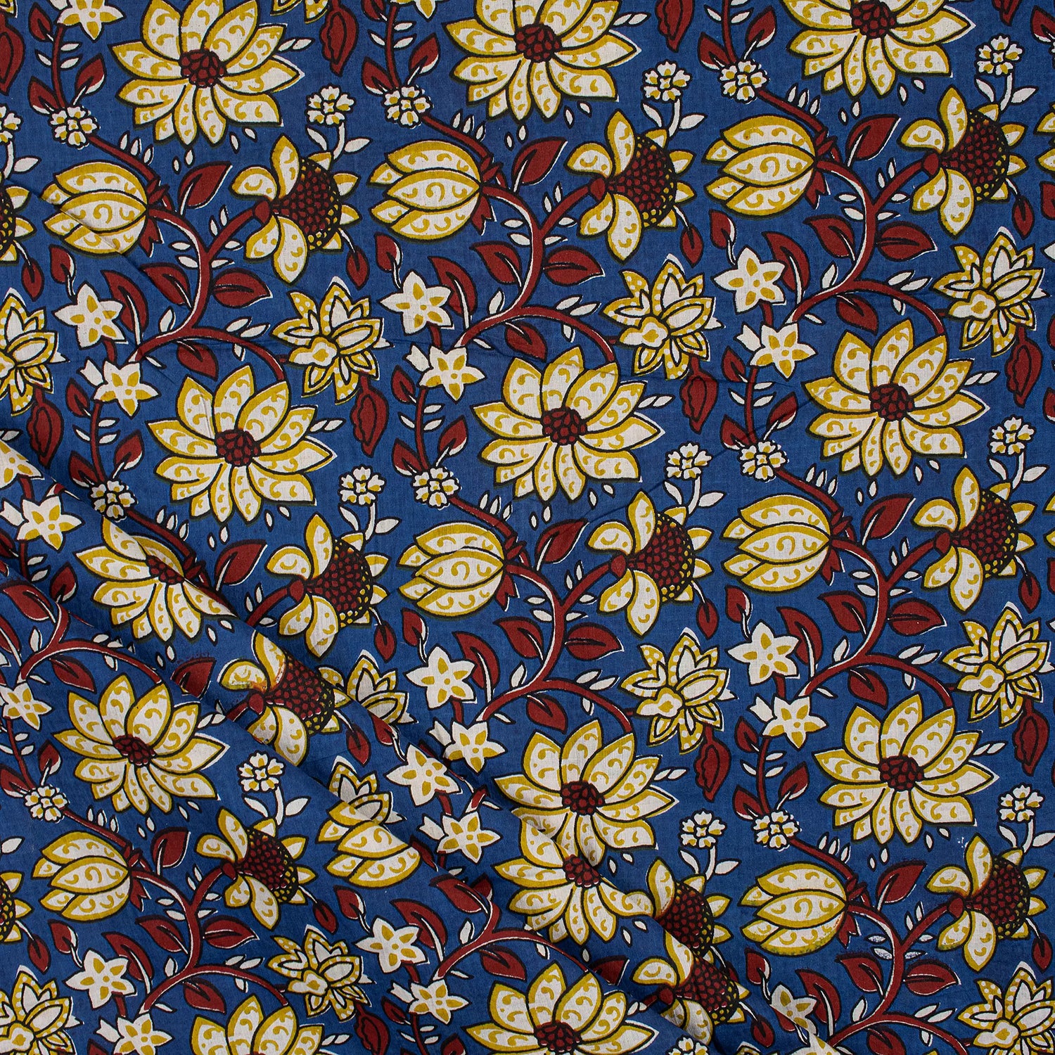 Organic Cotton Bagru Printed Fabric