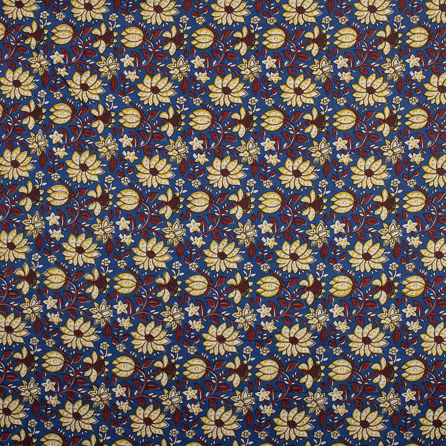Organic Cotton Bagru Printed Fabric