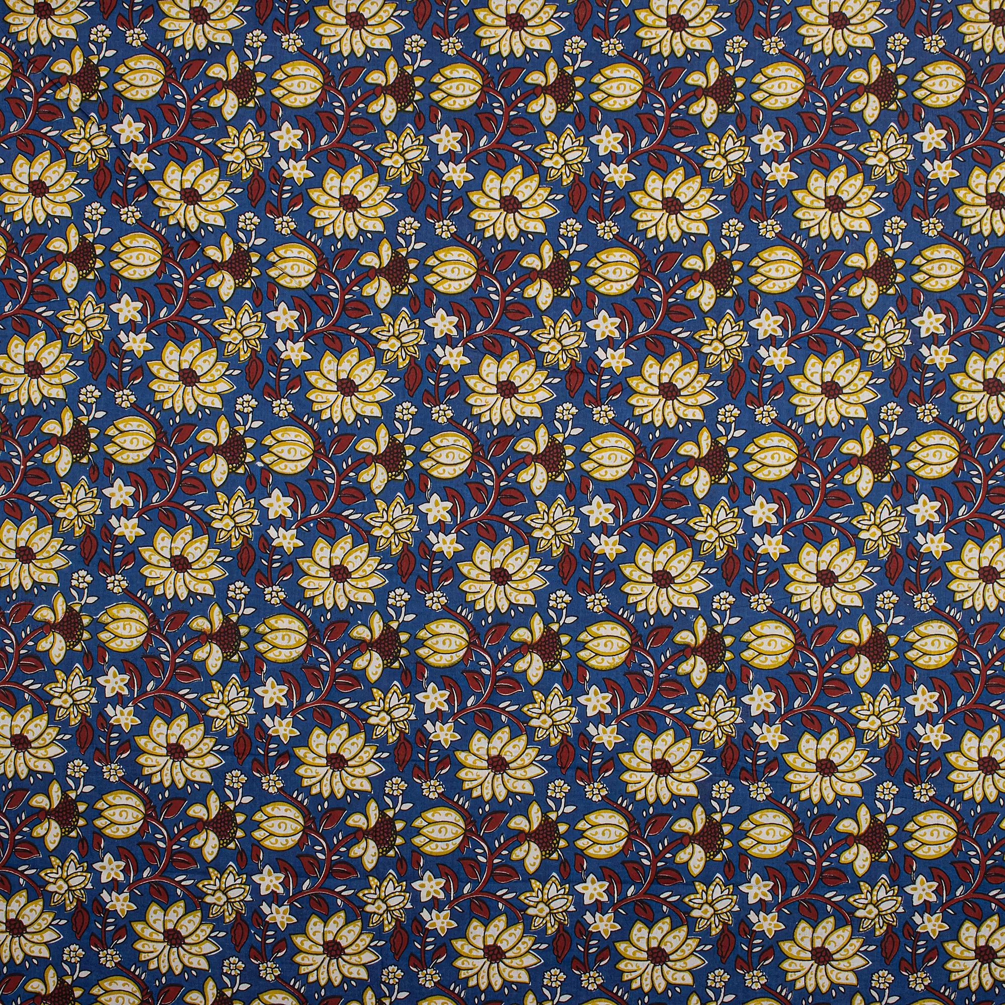 Organic Cotton Bagru Printed Fabric