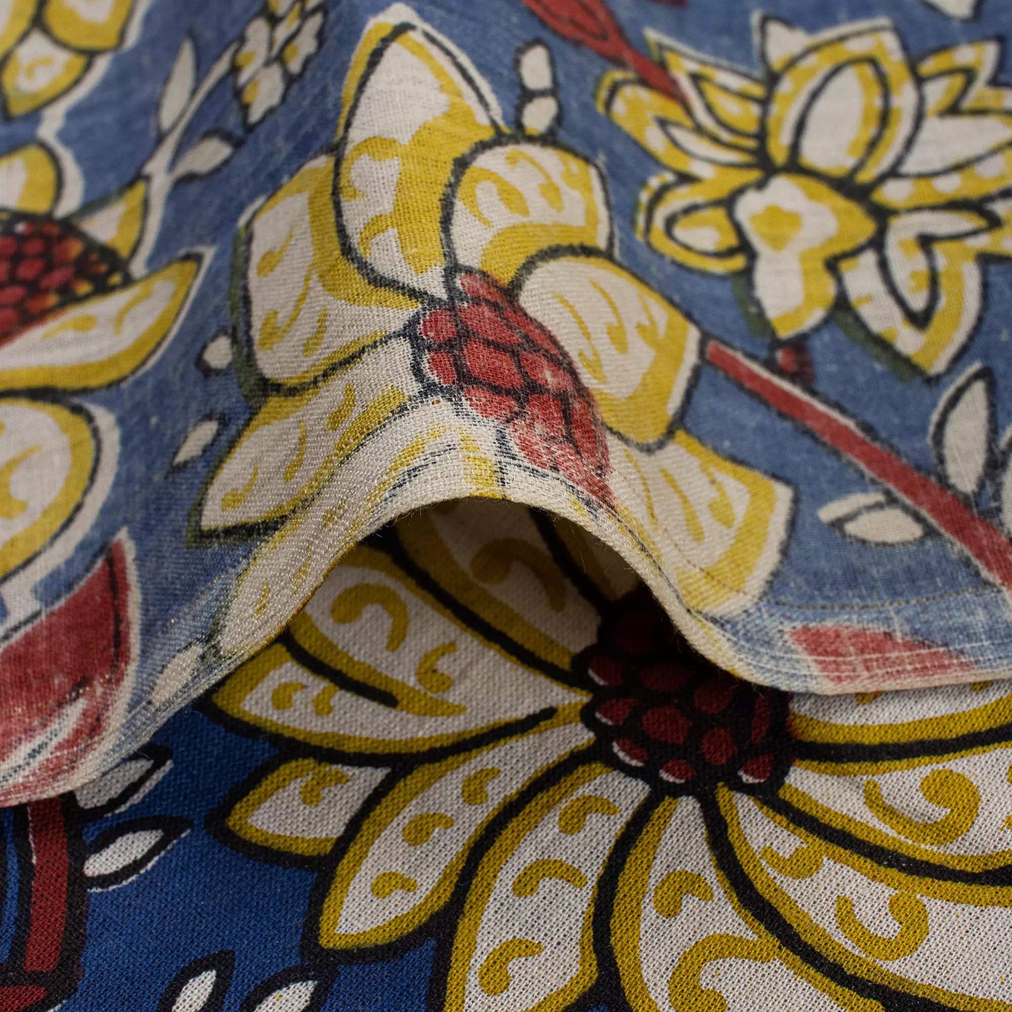 Organic Cotton Bagru Printed Fabric