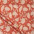 Handmade Orange Floral Printed Bagru Fabric