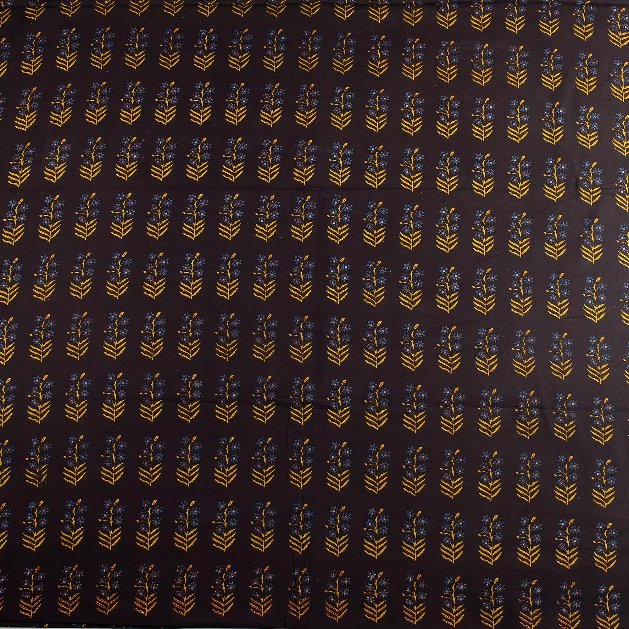 Multi Floral Printed Bagru Cotton Fabric Online