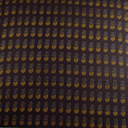 Multi Floral Printed Bagru Cotton Fabric Online