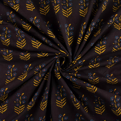Multi Floral Printed Bagru Cotton Fabric Online