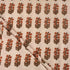 Brown Floral Hand Printed Cotton Bagru Fabric by Yard