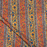 Premium Hand Block Printed Floral Bagru Fabric