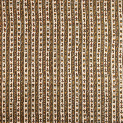 Bagru Stripe Printed Pure Cotton Fabric
