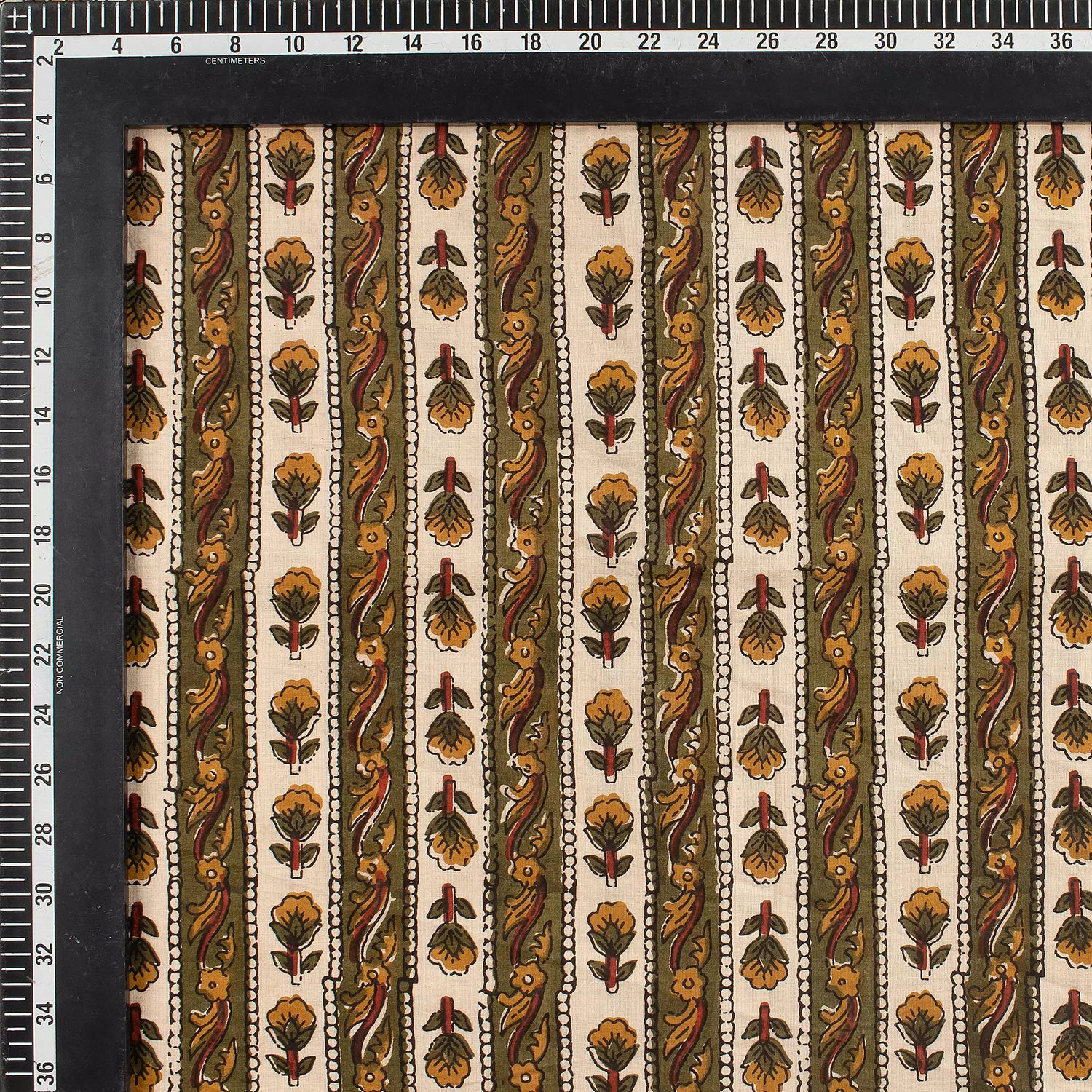 Bagru Stripe Printed Pure Cotton Fabric