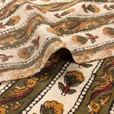 Bagru Stripe Printed Pure Cotton Fabric