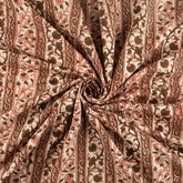 Stylish Bagru Printed Floral Fabric by the Yard