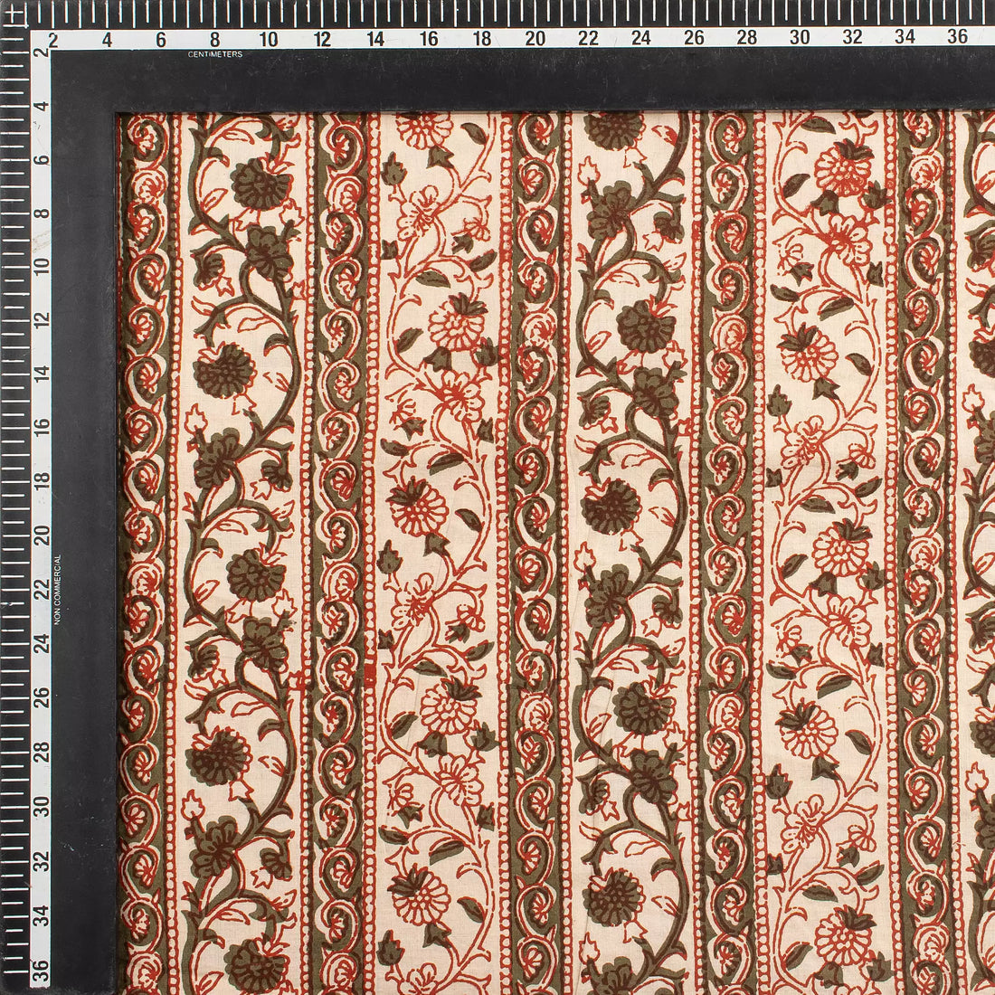 Stylish Bagru Printed Floral Fabric by the Yard