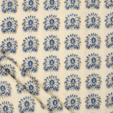 Bagru Peacock Hand Block Print Fabric