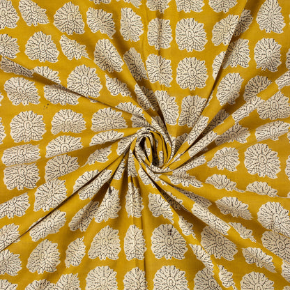 Online Peacock Hand Block Bagru Print Fabric