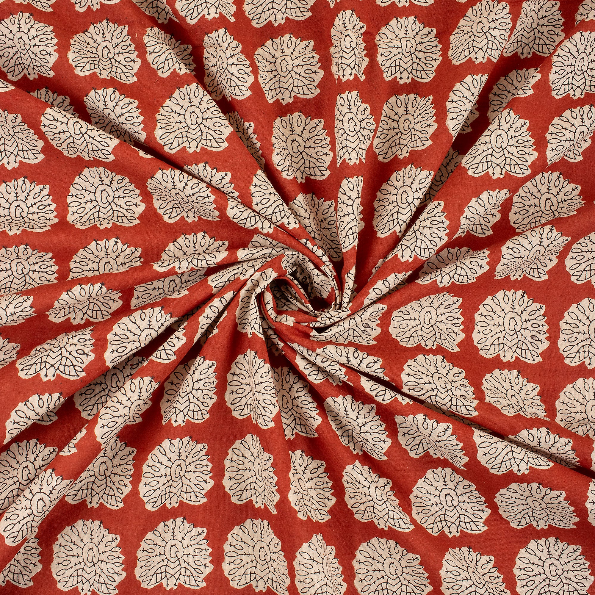 Peacock Jaipur Bagru Hand Block Printed Fabric Online