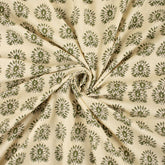 Handmade Bagru Peacock Printed Cotton Fabric Online