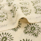 Handmade Bagru Peacock Printed Cotton Fabric Online