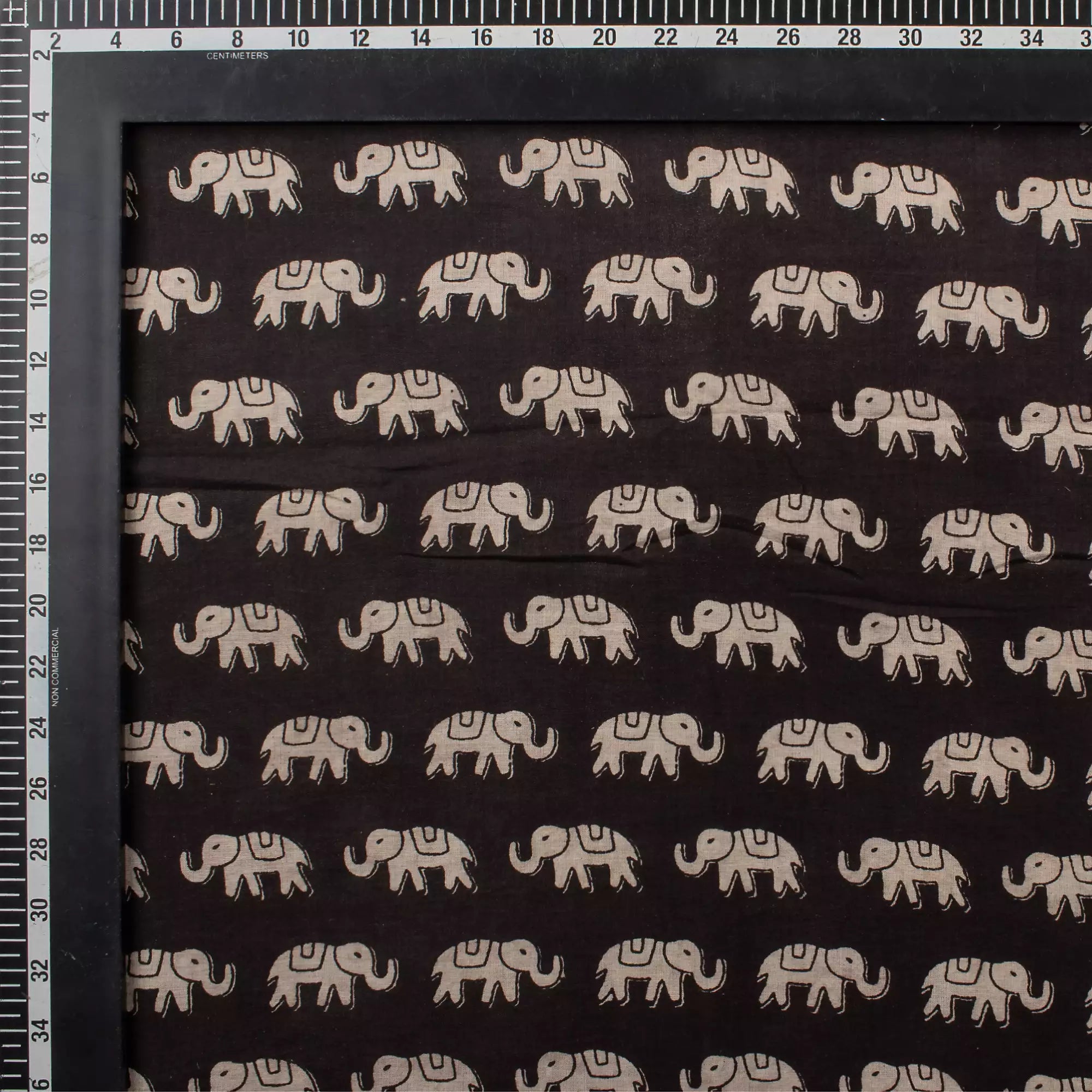 Elephant Hand Block Bagru Printed Fabric