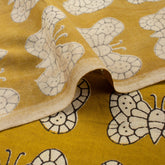 Butterfly Bagru Hand Block Print Fabric Online