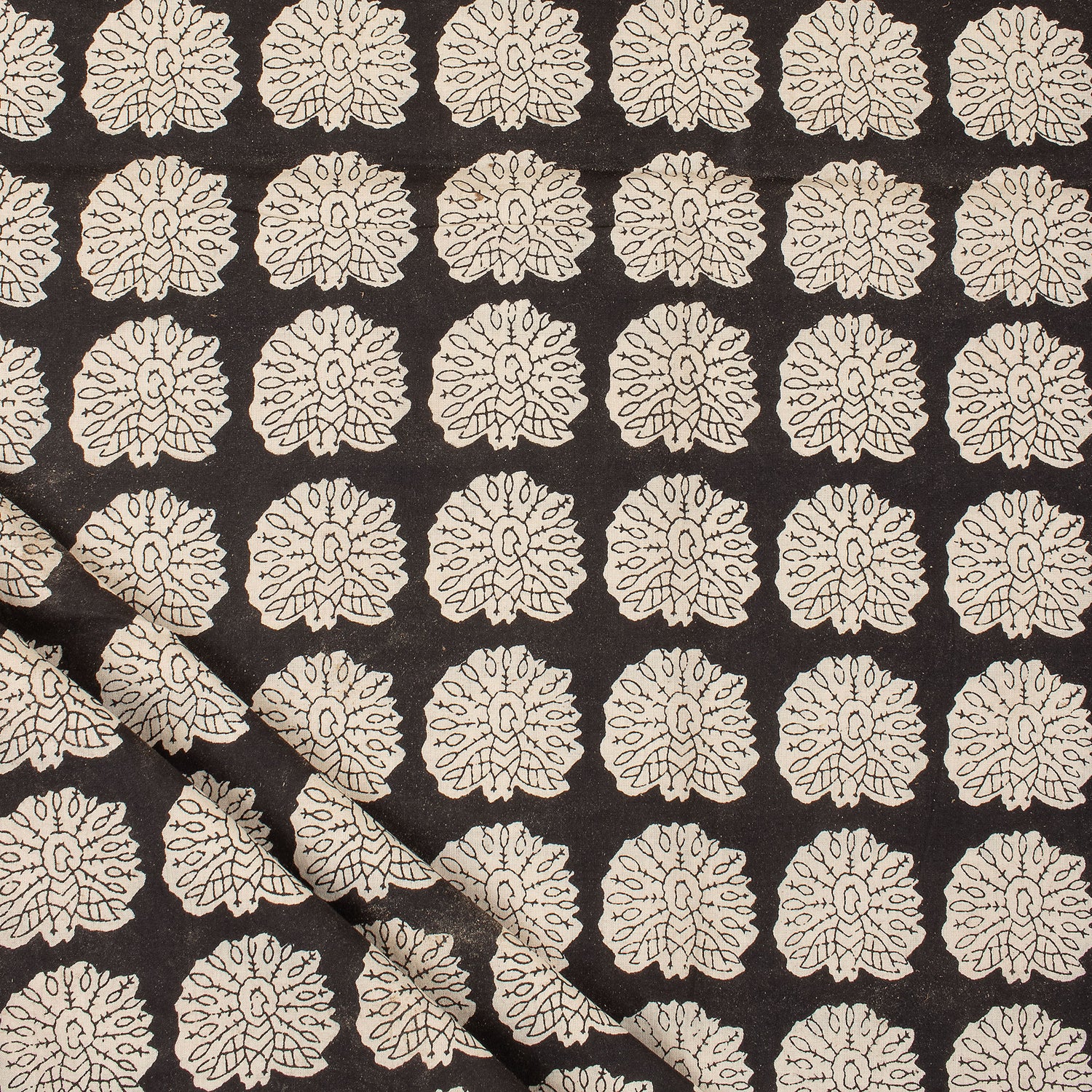 Hand Block Peacock Bagru Print Fabric Online