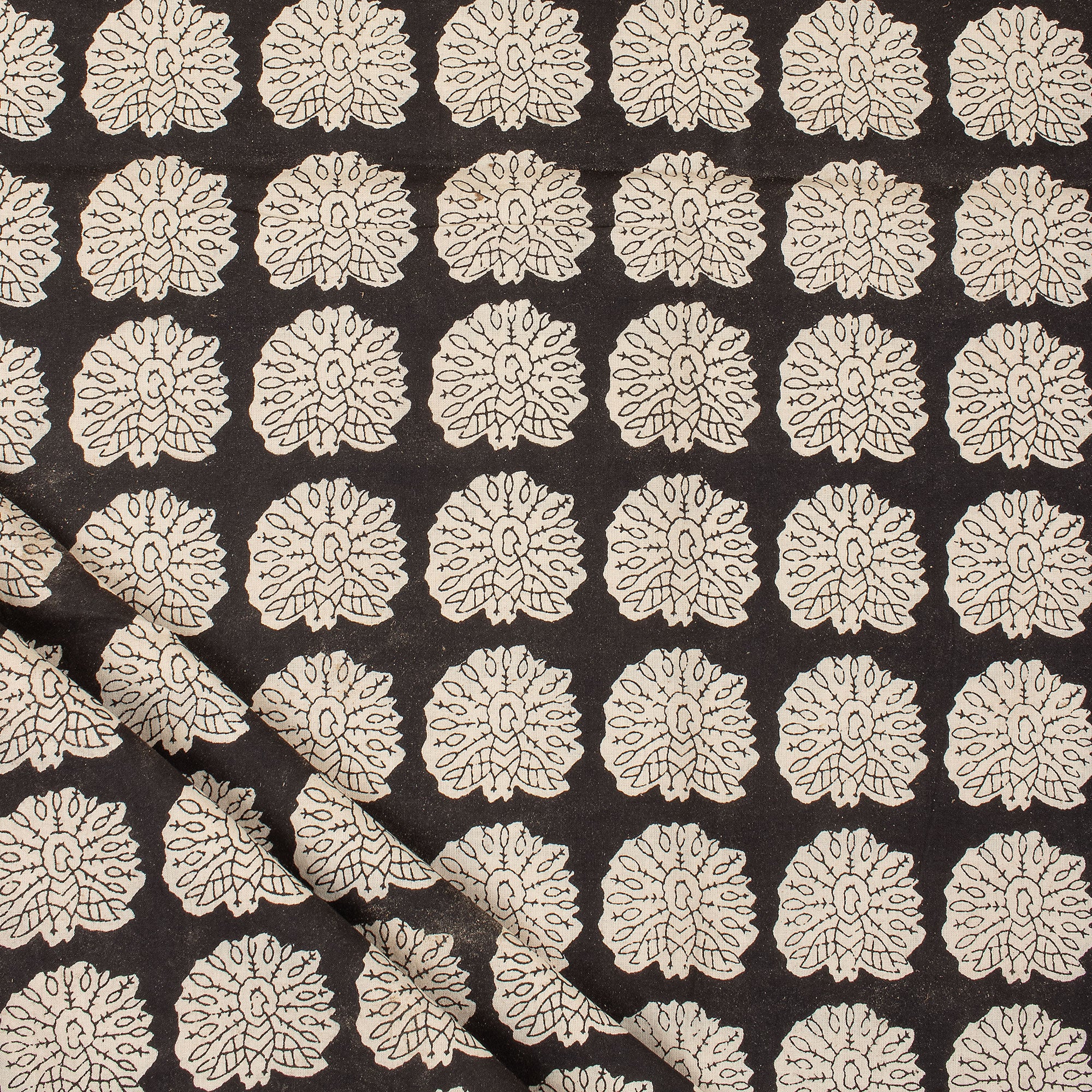 Hand Block Peacock Bagru Print Fabric Online