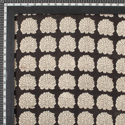 Hand Block Peacock Bagru Print Fabric Online