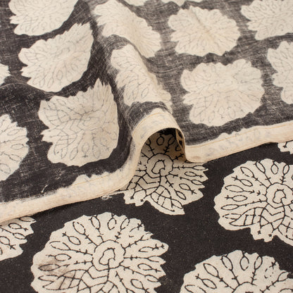 Hand Block Peacock Bagru Print Fabric Online