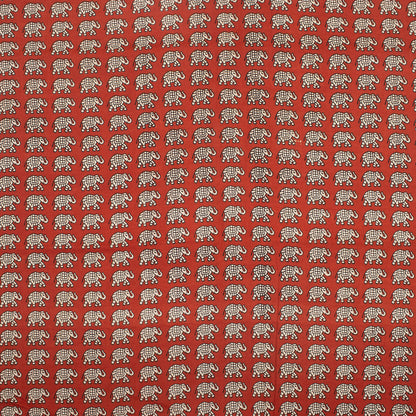 Bagru Animal Hand Block Print Fabric for Clothing