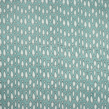 Indian Hand Block Print Fabric Fish Cotton Bagru Fabric