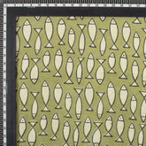 Fish Handmade Organic Cotton Bagru Fabric Online