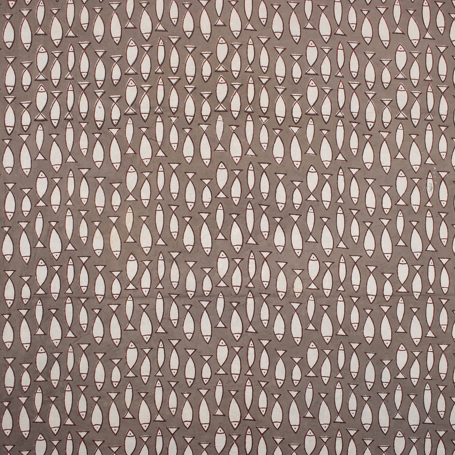 New Pink Stripe Hand Block Bagru Print Fabric Online