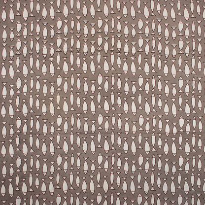 New Pink Stripe Hand Block Bagru Print Fabric Online