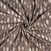 New Pink Stripe Hand Block Bagru Print Fabric Online