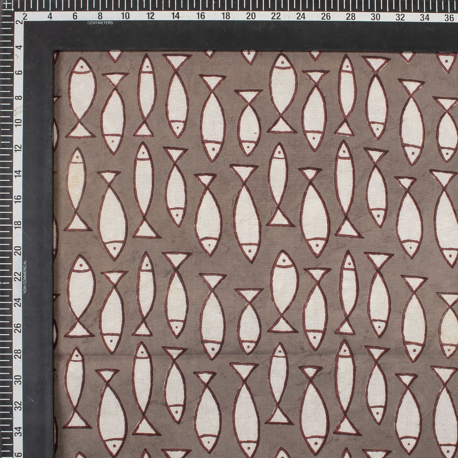 New Pink Stripe Hand Block Bagru Print Fabric Online