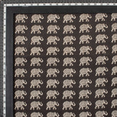 Bagru Elephant Hand Block Printed Fabric