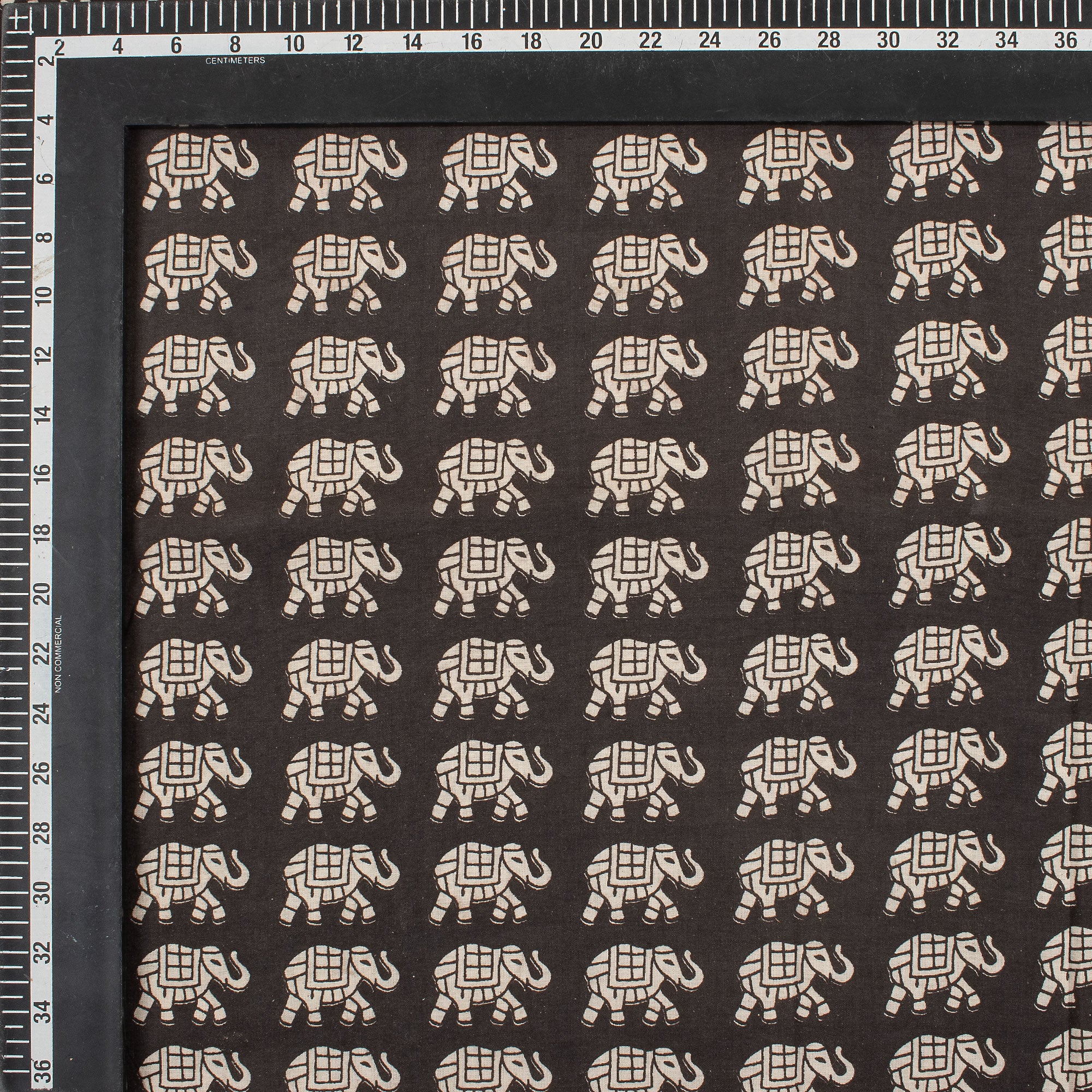 Bagru Elephant Hand Block Printed Fabric