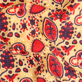 Multicolor Abstract Cotton Block Print Fabric