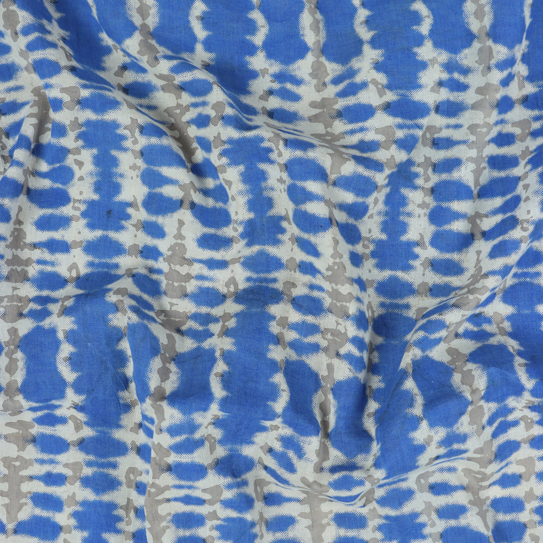 Sky Blue Sanganeri Block Print Fabric