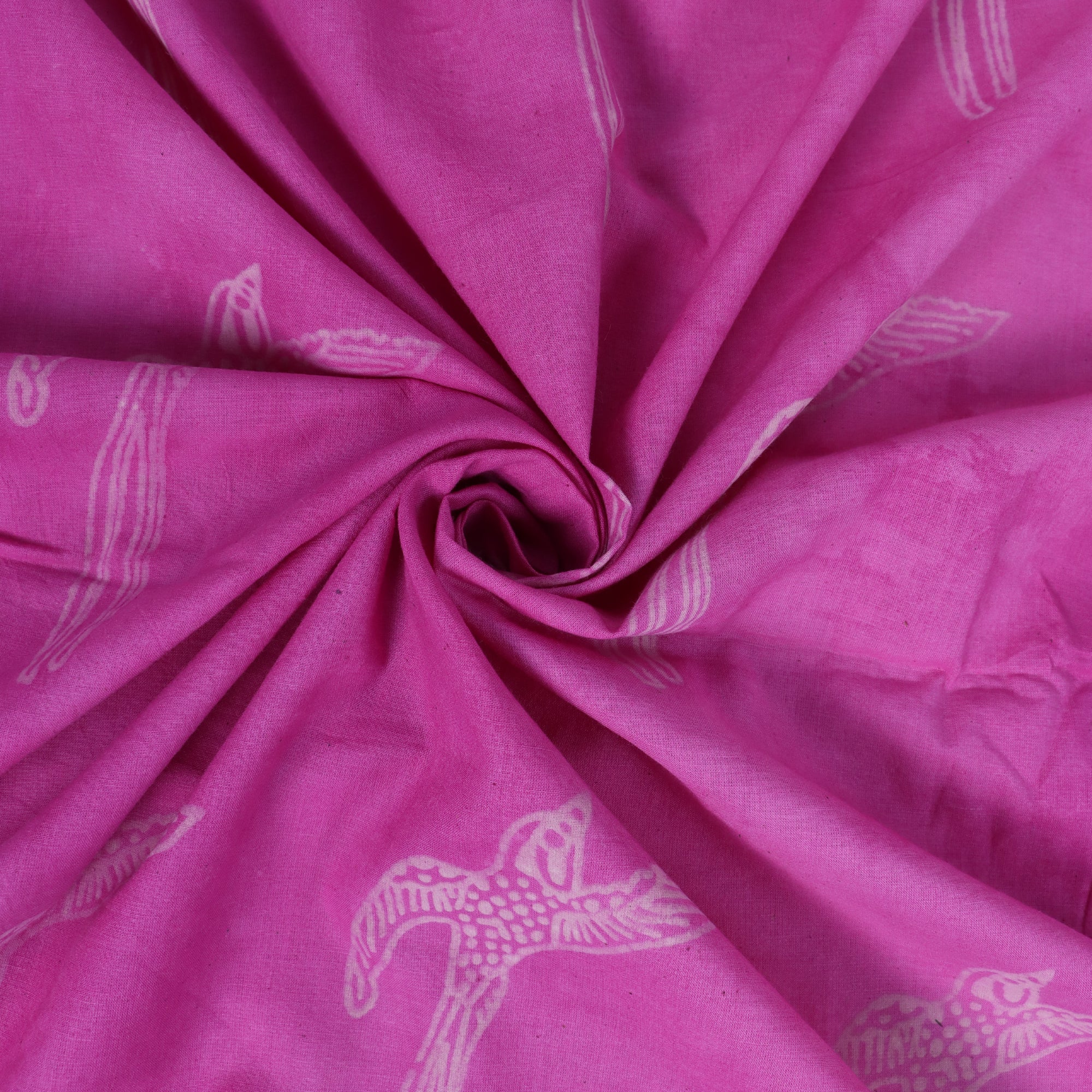 Pink Bird Dabu Print in Rajasthan