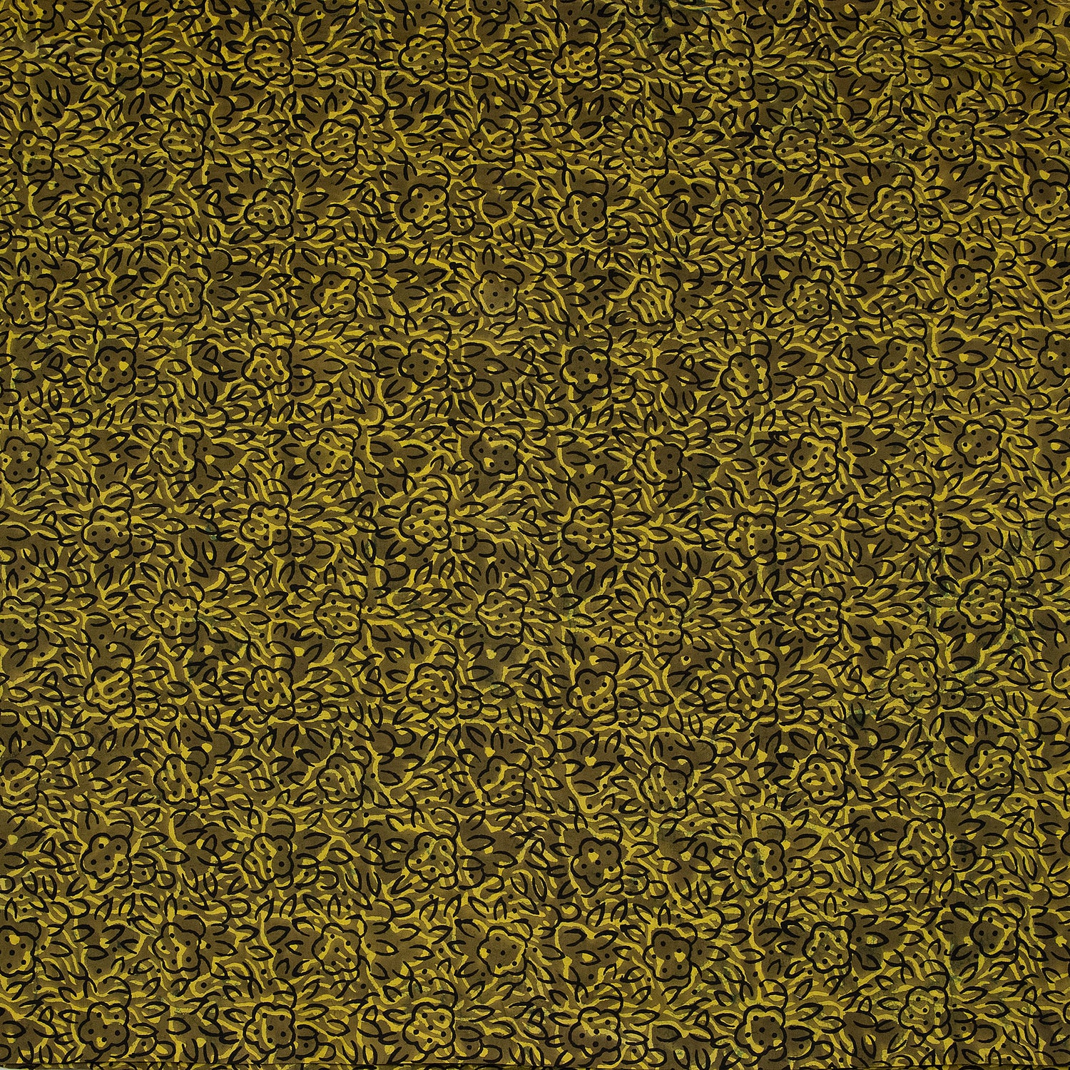 Leopard Yellow Printed Cotton Material 