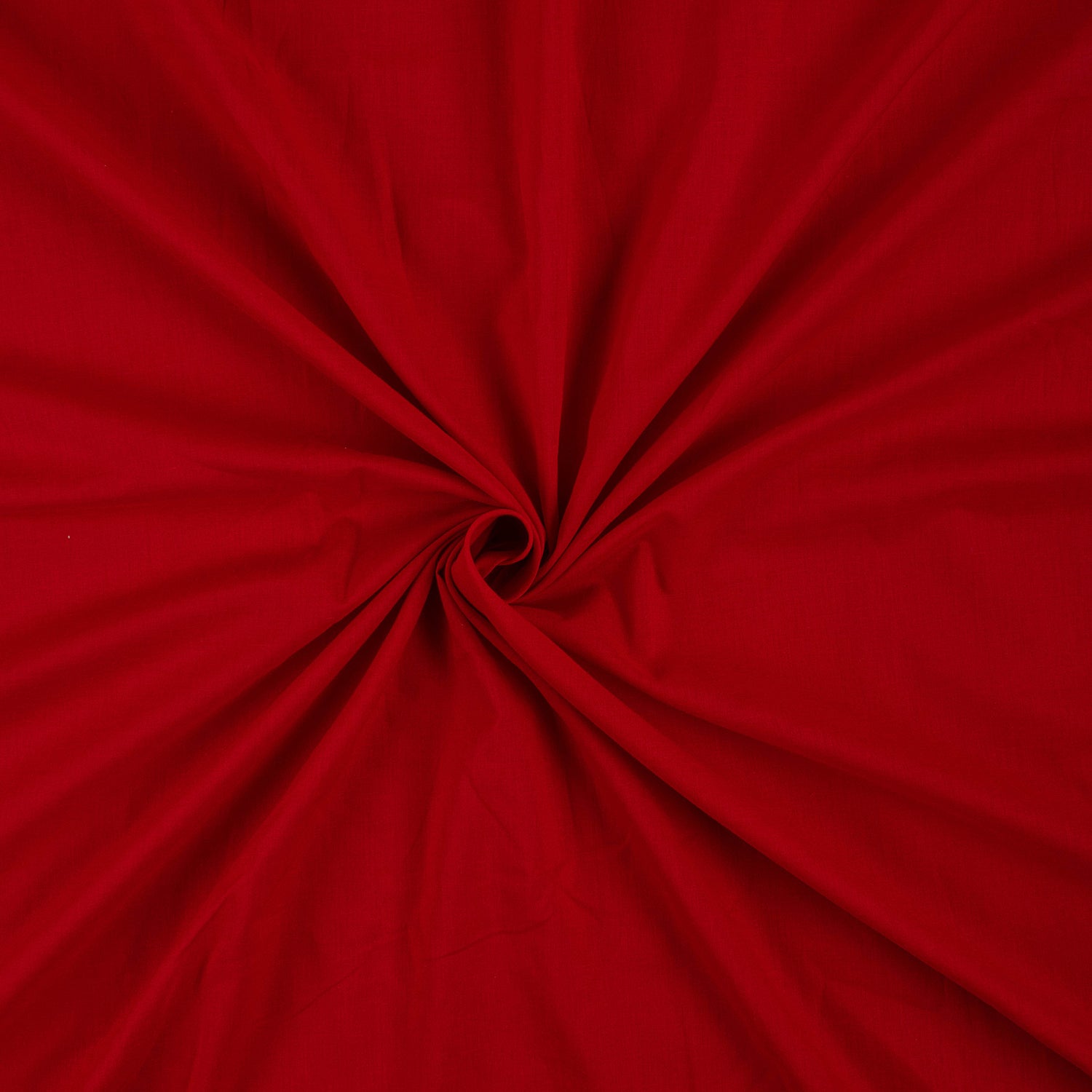 Solid Royal Red Plain Cotton Fabric