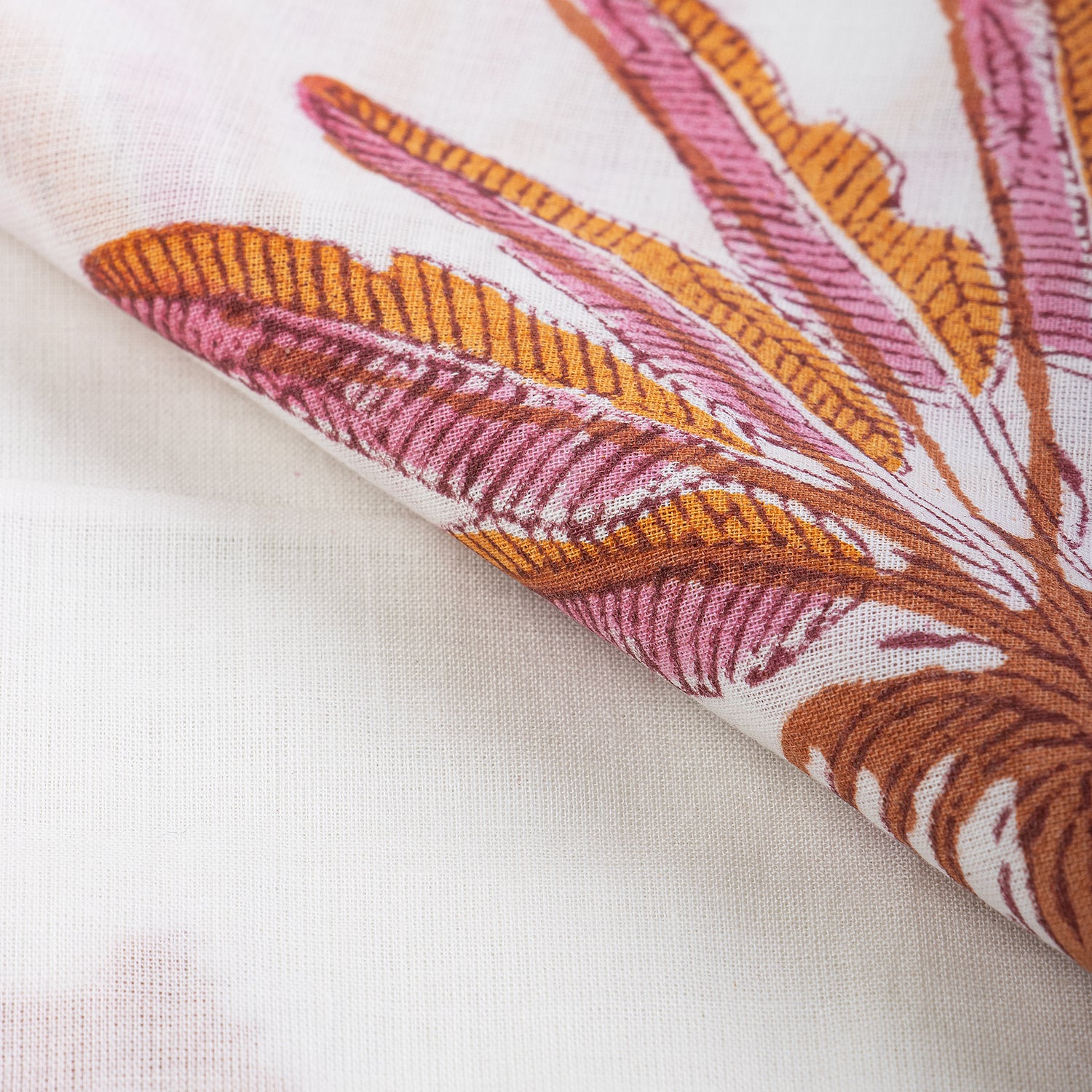 Palm Print Hand Block Jaipur Cotton Fabric