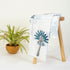 Sky Blue Soft Cotton Fabric Palm Tree Print