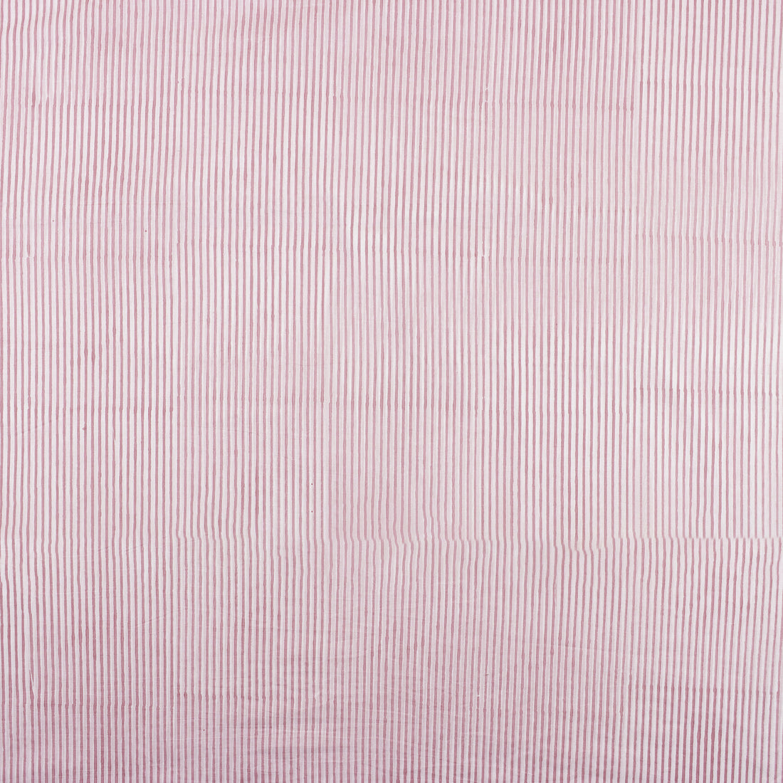 New Pink Stripe Organic Cotton Hand Block Print Fabric