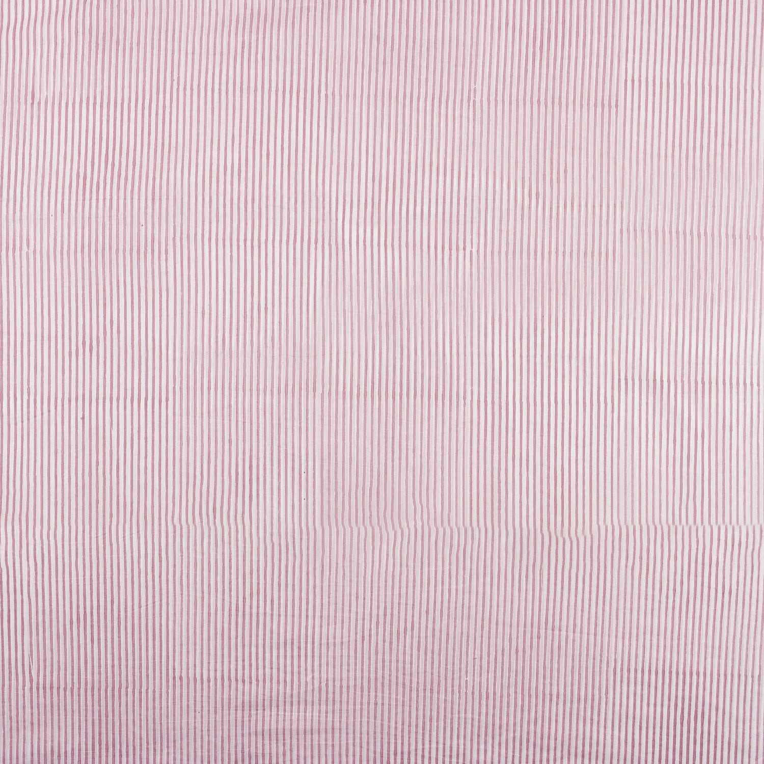 New Pink Stripe Organic Cotton Hand Block Print Fabric