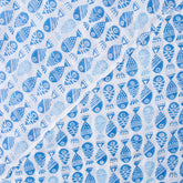Blue Fish Indian Hand Block Printed Fabric