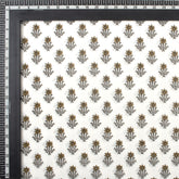 Red Floral Indian Hand Block Printed Fabric