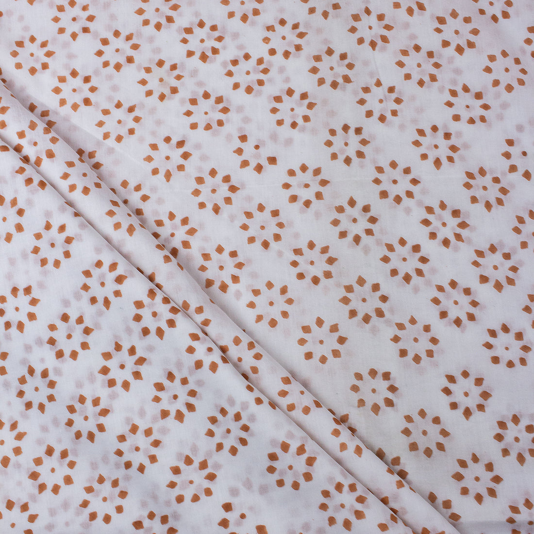 Indian Hand Block Rangoli Print Pure Cotton Fabric