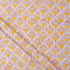 Orange Leaf Hand Block Printed Running Fabric