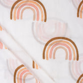 Organic Pure Cotton Rainbow Handmade Fabric