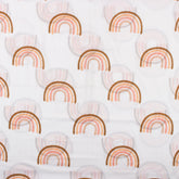 Organic Pure Cotton Rainbow Handmade Fabric